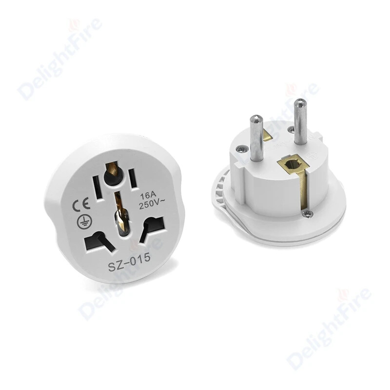 Univerzalni pretvarač EU utikača EU adapter 2 okrugle utičnice AU US UK CN u EU zidnu utičnicu AC 16A 250V putni adapter visoke kvalitete