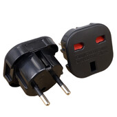 1 бр. ЕС електрически контакт UK to EU Travel Plug Adapter Electrical Plug Converter Outlet British UK AC захранващ кабел Гнездо за зарядно устройство