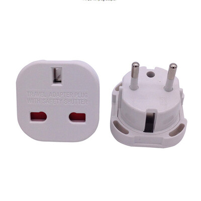 1 бр. ЕС електрически контакт UK to EU Travel Plug Adapter Electrical Plug Converter Outlet British UK AC захранващ кабел Гнездо за зарядно устройство
