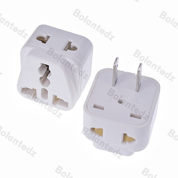 Universal Japan America 2 in 1 EU UK AU to US Travel Adapter Plug Type A/B Canada Thailand Electric Power Charger Convert Plug