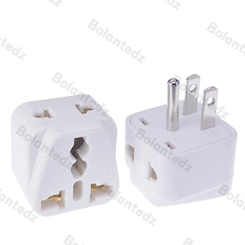 Universal Japan America 2 in 1 EU UK AU to US Travel Adapter Plug Type A/B Canada Thailand Electric Power Charger Convert Plug