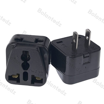 Universal Japan America 2 in 1 EU UK AU to US Travel Adapter Plug Type A/B Canada Thailand Electric Power Charger Convert Plug