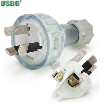 Водоустойчив прозрачен 10A 15A DIY Auatralia Industrial Plug Outlet Female Male Socket 3P AU Receptacle Wiring Connector Type I