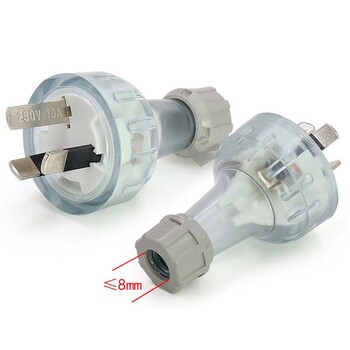 Водоустойчив прозрачен 10A 15A DIY Auatralia Industrial Plug Outlet Female Male Socket 3P AU Receptacle Wiring Connector Type I