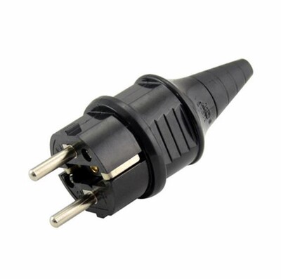 Must valge sinine 16A 250V EU 4,8mm pin koostu juhtmestiku pistik Saksamaa Prantsusmaa Korea Holland Hispaania tööstus veekindel pistik