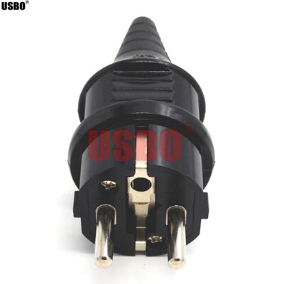 Must valge sinine 16A 250V EU 4,8mm pin koostu juhtmestiku pistik Saksamaa Prantsusmaa Korea Holland Hispaania tööstus veekindel pistik