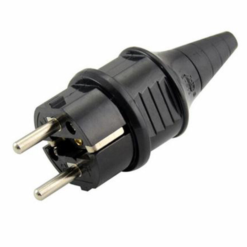 Must valge sinine 16A 250V EU 4,8mm pin koostu juhtmestiku pistik Saksamaa Prantsusmaa Korea Holland Hispaania tööstus veekindel pistik