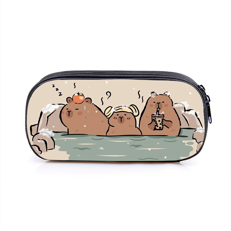 24 pārrobežu jauna stila Kapibara bērnu pārnēsājams penālis sākumskolas skolēniem jauka rakstāmpiederumu kastīte vīriešiem un sievietēm radošs penālis