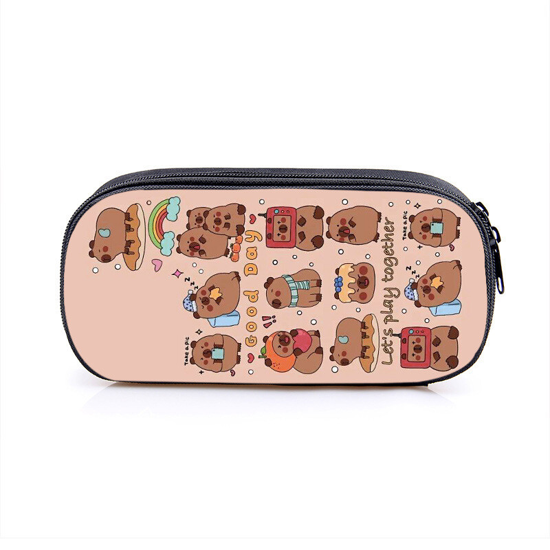 24 pārrobežu jauna stila Kapibara bērnu pārnēsājams penālis sākumskolas skolēniem jauka rakstāmpiederumu kastīte vīriešiem un sievietēm radošs penālis