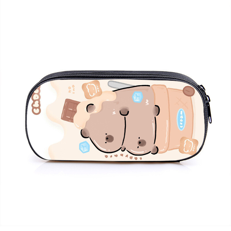 24 pārrobežu jauna stila Kapibara bērnu pārnēsājams penālis sākumskolas skolēniem jauka rakstāmpiederumu kastīte vīriešiem un sievietēm radošs penālis