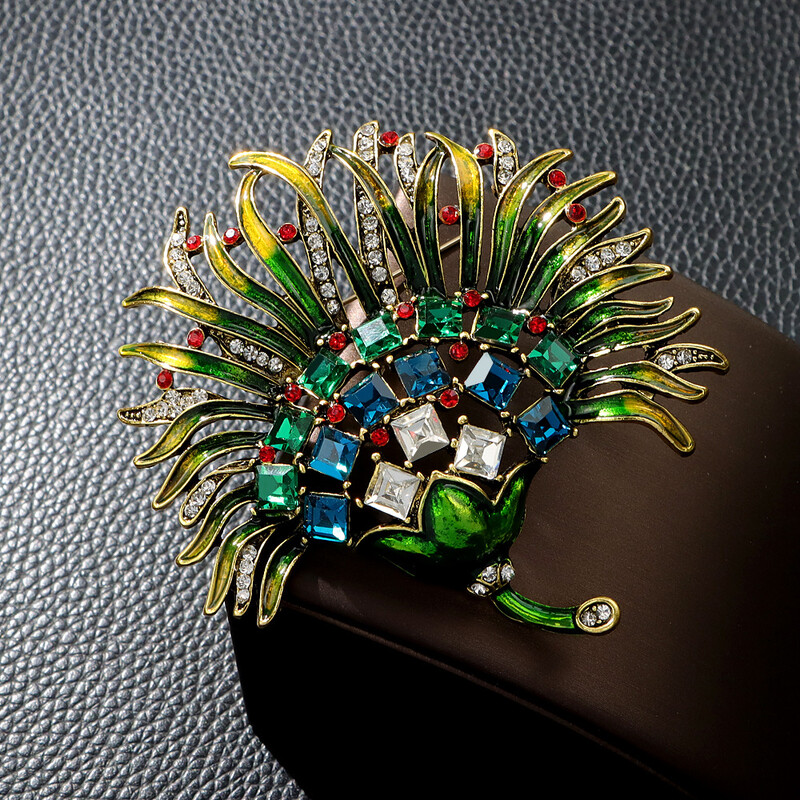 Velika modna uljana slika, dijamant, veličanstveni cvijet, broš, biljni korzaž, ženski odjevni dodaci, vrhunski personalizirani dodaci