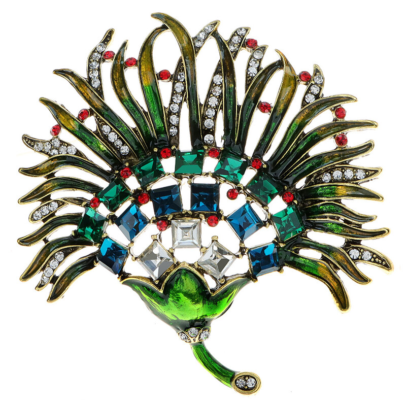 Velika modna uljana slika, dijamant, veličanstveni cvijet, broš, biljni korzaž, ženski odjevni dodaci, vrhunski personalizirani dodaci