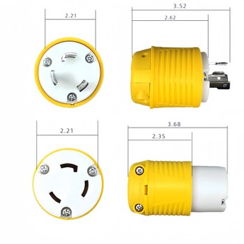 NEMA L6-30P L6-30R резервен въртящ се заключващ щепсел 30 Amp 250V щепсел за генератор за заваръчно оборудване ETL