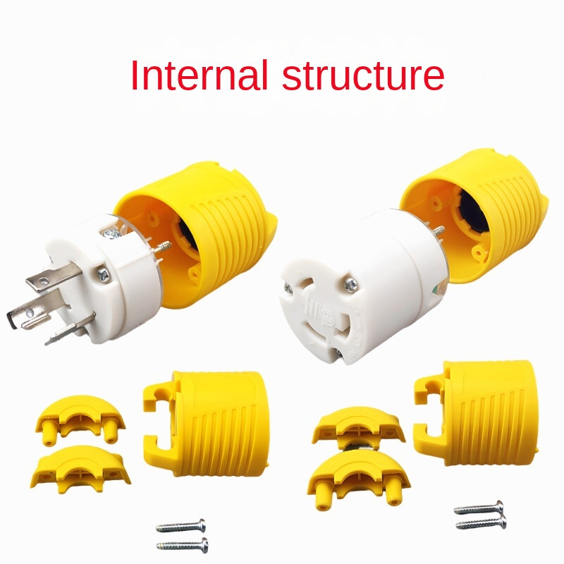 NEMA L6-30P L6-30R asendus keeratav lukustuspistik 30 A 250 V taasjuhtmega generaatori pistik keevitusseadmetele ETL