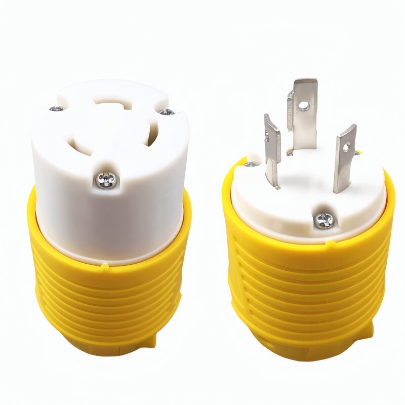 NEMA L6-30P L6-30R asendus keeratav lukustuspistik 30 A 250 V taasjuhtmega generaatori pistik keevitusseadmetele ETL