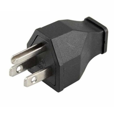 Must 15A 125V NEMA 5-15P/5-15R USA Kanada Jaapan Mehhiko 3 kontaktiga eemaldatav juhtmestiku pistikupesa tööstuslik meessoost toitepistik