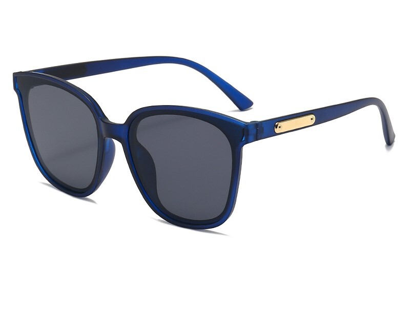 2022. aasta uue stiili päikeseprillid suure näoga naistele, õhukesed suvised UV-vastased Korea stiilis prillid ümara näo jaoks, moodsad päikesevarjuga päikeseprillid