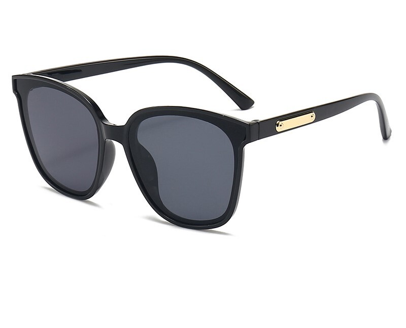 2022. aasta uue stiili päikeseprillid suure näoga naistele, õhukesed suvised UV-vastased Korea stiilis prillid ümara näo jaoks, moodsad päikesevarjuga päikeseprillid