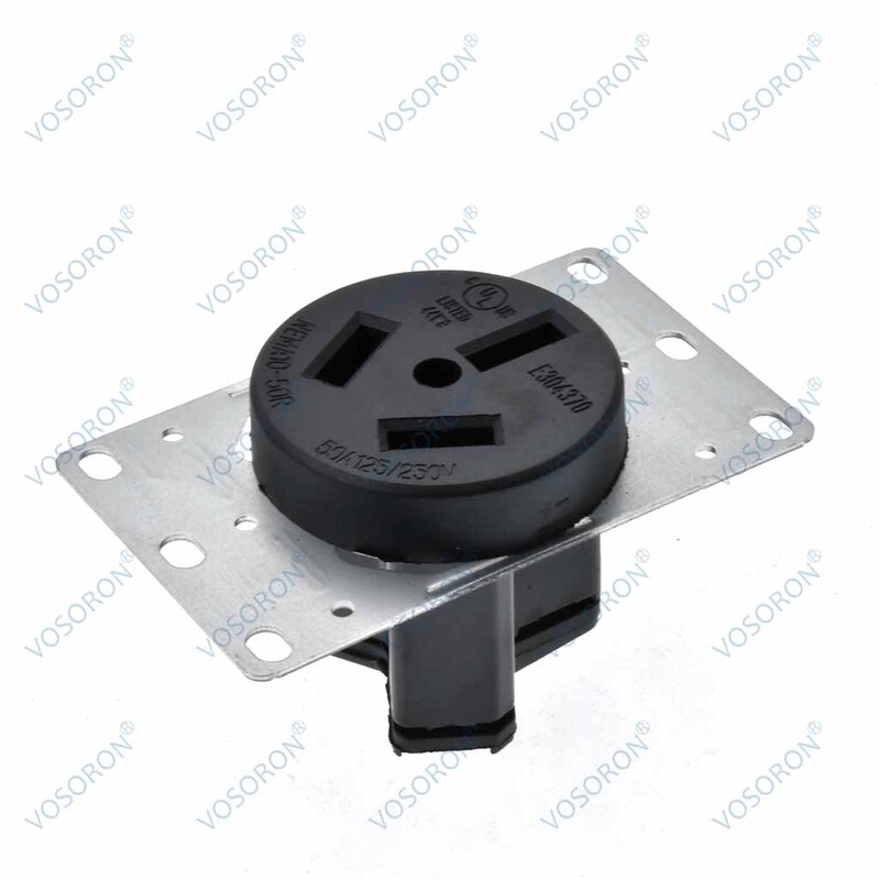 Nema 10-50P pistik 50-amprit 125V-250V 125/250V kuivati pistik nurga all 3-pooluseline 3-juhtmeline maandus sirge teraga pistik värvija ja värvimisvahemike jaoks