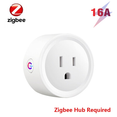 Tuya WIFI / Zigbee US Socket Smart Plug 10A/16A/20A Smart Life Remote Balss vadības laika izvads Darbs ar Google Home Alexa