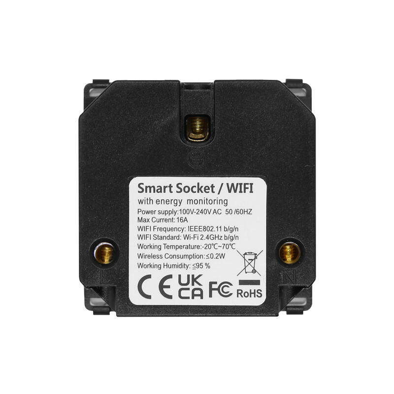 BSEED EU standard Wifi utičnica Funkcija pametnog utikača Samo dio Power Monitor Timing Smart Home Alexa Voice Control Bule Backlight