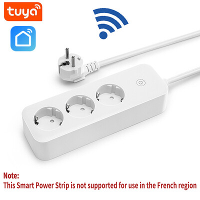 Tuya WiFi Smart Power Strip EU Plug Smart Socket with Power Monitor Kućanski aparati Timer Utičnica za Alexa Google SmartThings