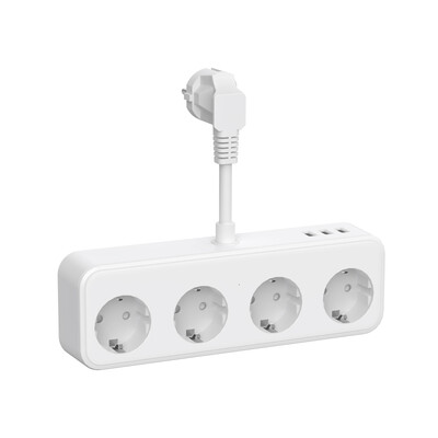 Vairāku elektrisko kontaktligzdu barošanas sloksne ar 3 USB 3/4 maiņstrāvas kontaktligzdām Vairāku ligzdu adapteris 3840 W 16 A pārsprieguma aizsarga sienas spraudnis mājām