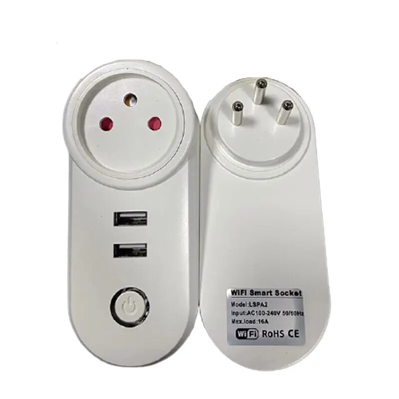 WiFi viedais spraudnis 16A Izraēlas spraudnis strāvas ligzda Tuya APP viedā māja Alexa Google mājas palīga balss vadības laika funkcija