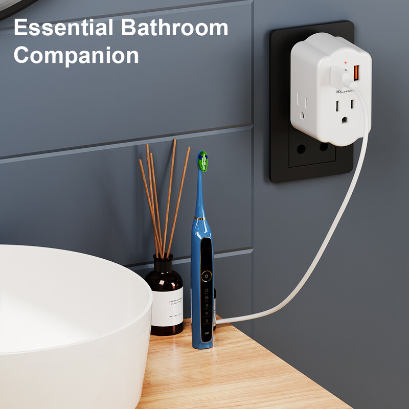 KOSHARE Dienvidāfrikas spraudņa adapteris, strāvas adapteris ar 3 maiņstrāvas kontaktligzdām 3 USB porti, ceļojumu adapteris no ASV uz Dienvidāfriku, Botsvānu