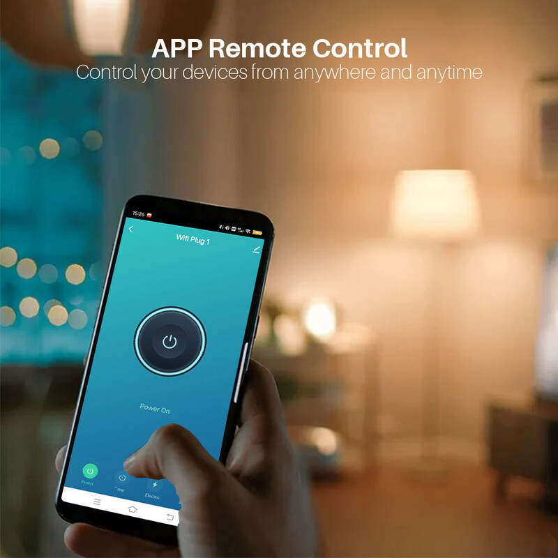 16A/20A Tuya Smart Socket EU Wifi Smart Plug Strāvas kontaktligzda ar strāvas monitoru Darbojas ar Alice Alexa Google Home SmartThings