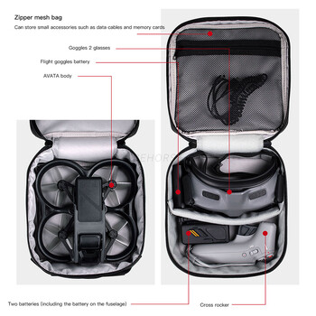 Mini Storage Bag for Avata Compact φορητή τσάντα Drone Αξεσουάρ Κουτί αποθήκευσης για θήκη DJI Avata