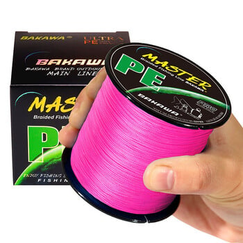 Bakawa 4 Strand Braided Fishing Line 300M 500M 100M Japanese Multifilament Pe Line, που χρησιμοποιείται για αντοχή στο αλμυρό νερό