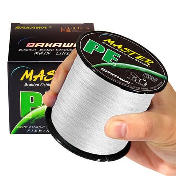 Bakawa 4 Strand Braided Fishing Line 300M 500M 100M Japanese Multifilament Pe Line, που χρησιμοποιείται για αντοχή στο αλμυρό νερό