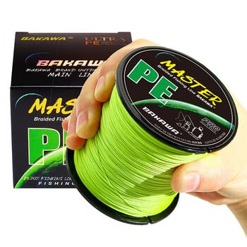 Bakawa 4 Strand Braided Fishing Line 300M 500M 100M Japanese Multifilament Pe Line, που χρησιμοποιείται για αντοχή στο αλμυρό νερό