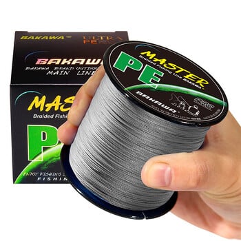 Bakawa 4 Strand Braided Fishing Line 300M 500M 100M Japanese Multifilament Pe Line, που χρησιμοποιείται για αντοχή στο αλμυρό νερό