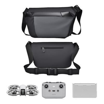 Geantă de depozitare rucsac RCSTQ pentru geanta de umăr DJI NEO Cutie de protecție pentru corp Husă de transport pentru crossbody pentru accesorii pentru dronă DJI Neo