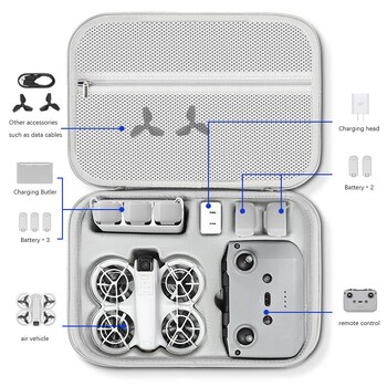 Για τσάντα αποθήκευσης DJI NEO με ιμάντα ώμου Αδιάβροχη, ανθεκτική στη σκόνη και αδιάβροχα αξεσουάρ Drone, Φορητή τσάντα PU