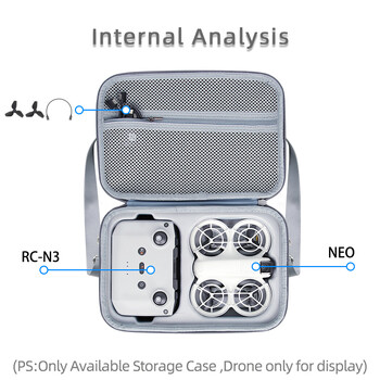 Νέο φορητό προστατευτικό κάλυμμα θήκης μεταφοράς Αντικραδασμικό τσαντάκι Stroage Shoulder Box για τηλεχειριστήριο DJI NEO Drone & αξεσουάρ μπαταρίας