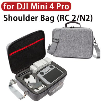 jaoks DJI Mini 4 Bag õlakott must ja hall hoiukäekott RC 2/RC N2 Hard Shell reisikohver DJI Mini 4 Pro droonile