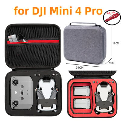 За DJI Mini 4 Pro Bag Кутия за съхранение RC-N2 Сива/черна чанта за тяло Калъф за дрон Преносима ръчна чанта за DJI Mini 4 Pro Аксесоари