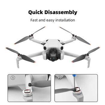 Ανταλλακτικό έλικα 4 ζευγών για DJI MINI 4 PRO 6030F Props Blade Ελαφρύς ανεμιστήρες φτερών ανταλλακτικά Drone