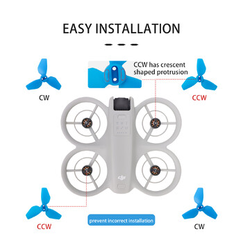 2 ζεύγη έλικα 2016S για ανεμιστήρες λεπίδων αντικατάστασης φτερών DJI NEO με κατσαβίδια Ανταλλακτικά Αξεσουάρ γρήγορης αποδέσμευσης