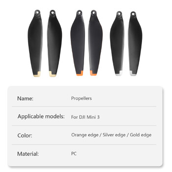 8/16 PCS Propeller Drone Blade Ελαφρύ Βάρος γρήγορης απελευθέρωσης Blade Screw Wing for DJI Mini 3 Drone Accessories