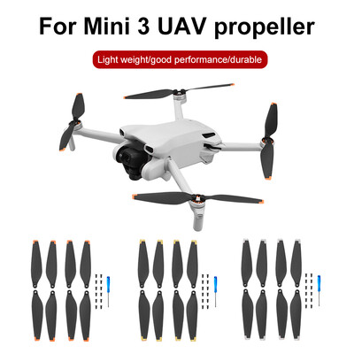 8 бр. Витла за DJI Mini 3 Helice Аксесоари По-ниско намаляване на шума Бърза смяна на острието на витлото за Mini 3 Quadcopte