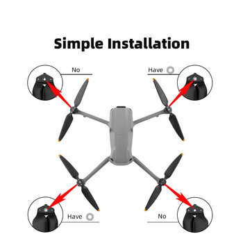 Резервна перка за DJI Air 3/Air 3S леки подпори 8747F Blade Quick Release Wing Fans Резервни части Аксесоари