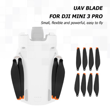 4 чифта витлови подпори Резервни остриета за DJI Mini 3 Pro Drone Нискошумни бързо освобождаващи се остриета Подпора Крило Вентилатори Резервни части