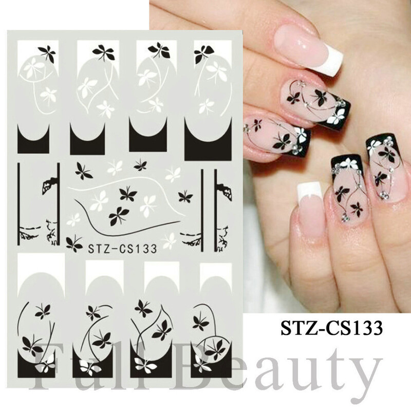 2022. Novoizdane naljepnice za uređenje noktiju Ins Internet Airbrush slavnih francuskih linija osmijeha ljubavni privjesak ljepljiva naljepnica s cvijetom