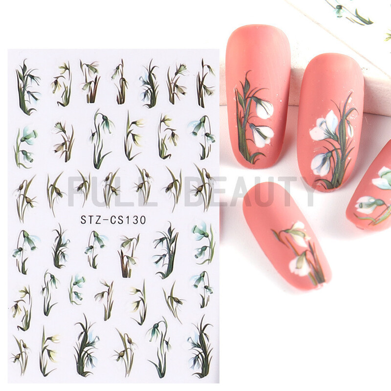 2022. Novoizdane naljepnice za uređenje noktiju Ins Internet Airbrush slavnih francuskih linija osmijeha ljubavni privjesak ljepljiva naljepnica s cvijetom