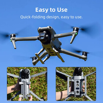 Wtohoby Sled Landing Gear for DJI AIR 3S/AIR 3 Drone Gimbal Protection Light Heighten Feet Extended Kit Αξεσουάρ Drone AIR3S