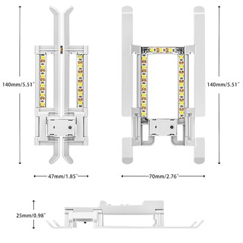 Γρήγορη απελευθέρωση LED προσγείωσης για Mavic Mini/Mini 2 Drone Height Extender Long Leg Foot Protector Stand Gimbal Guard Q81F